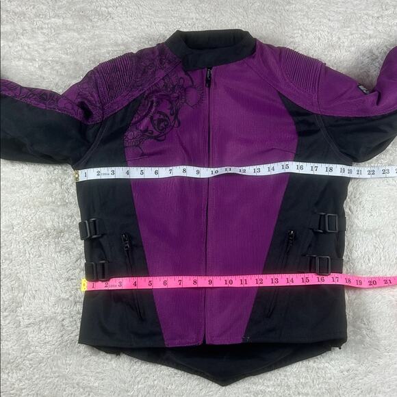 Speed and Strength women's lined purple armored moto biker jacket, small - Picture 5 of 8